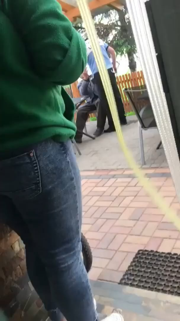 Rumänische Polizei in Aktion