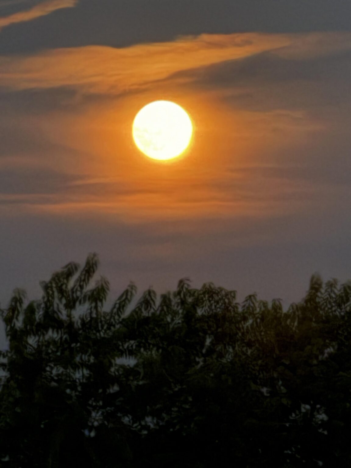 Der heutige Mond ist so schön.