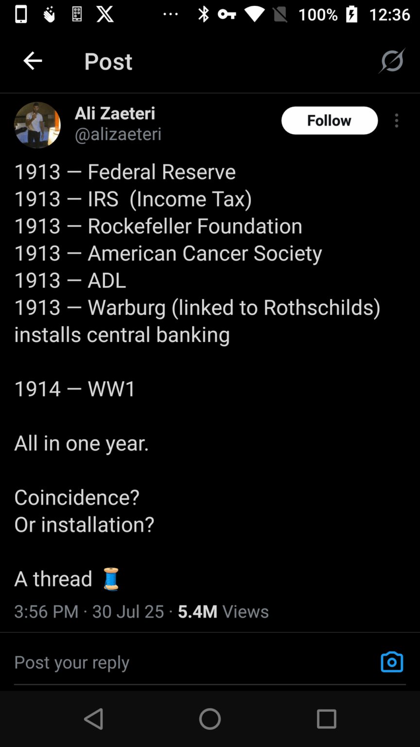 Ist es wahr, dass die Banker 1913 die USA/Welt übernommen haben und nun eine Diktatur über alle Menschen durchführen, indem sie Billionen unserer Dollar für sich selbst drucken und uns mit endloser Inflation verlassen, damit wir alle arme, leicht kontrollierbare Sklaven und „Demokratie“ + „Kapitalismus“ + „Kommunismus“ von ihren Puppen geführt werden? Ist es wahr, dass die Banker 1913 die USA/Welt übernommen haben und nun eine Diktatur über alle Menschen durchführen, indem sie Billionen unserer Dollar für sich selbst drucken und uns mit endloser Inflation verlassen, damit wir alle arme, leicht kontrollierbare Sklaven und "Demokratie" + "Kapitalismus" + "Kommunismus" von ihren Puppen geführt werden?