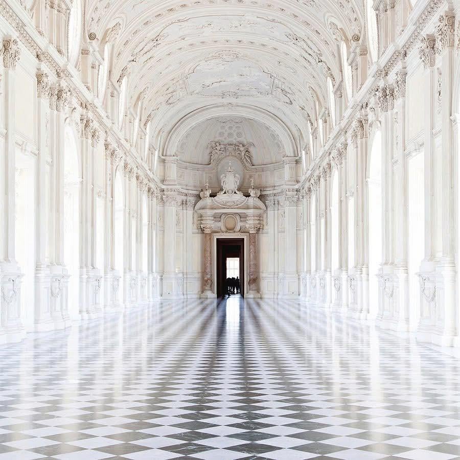 Die große Galerie des königlichen Palastes von Venaria Reale, Turin, Italien