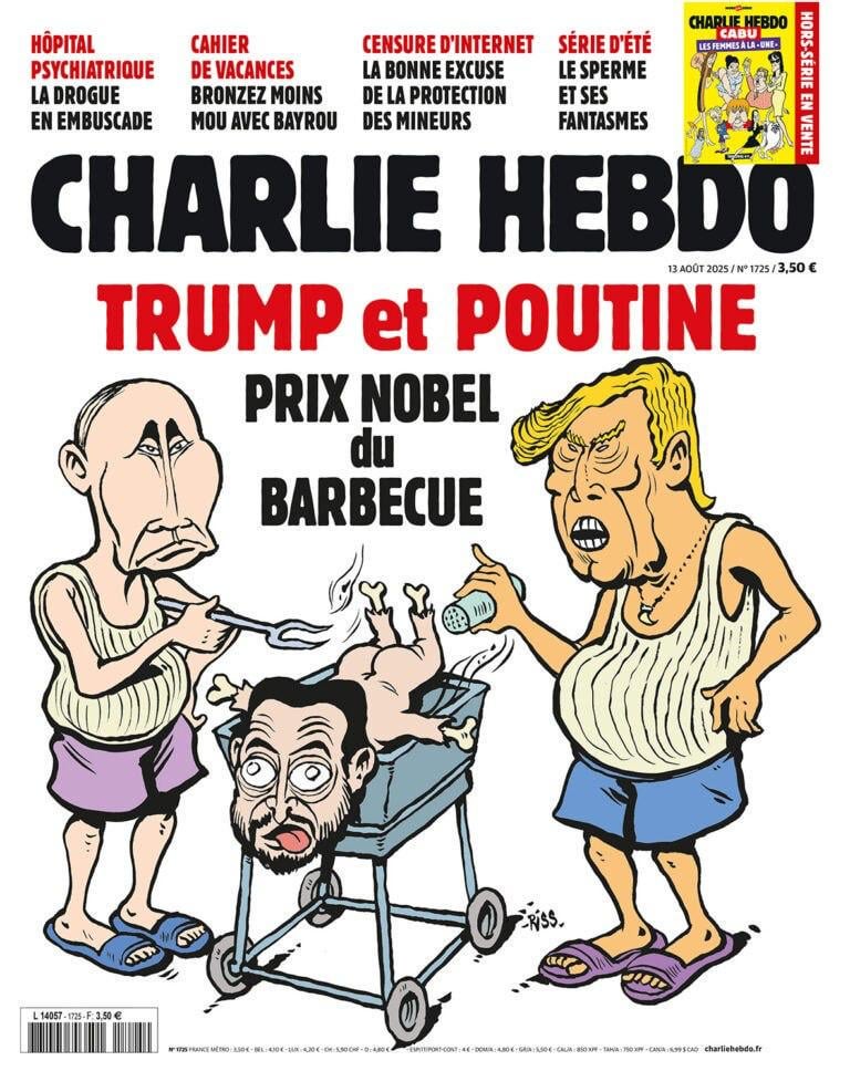 Charlie Hebdo 13. August Titelseite