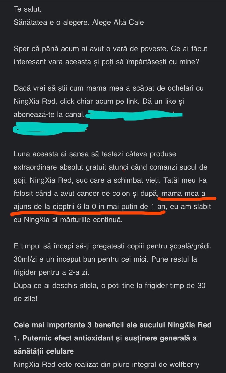 Interessante Werbung für Goji -Saft und ätherische Öle Interessante Werbung für Goji -Saft und ätherische Öle
