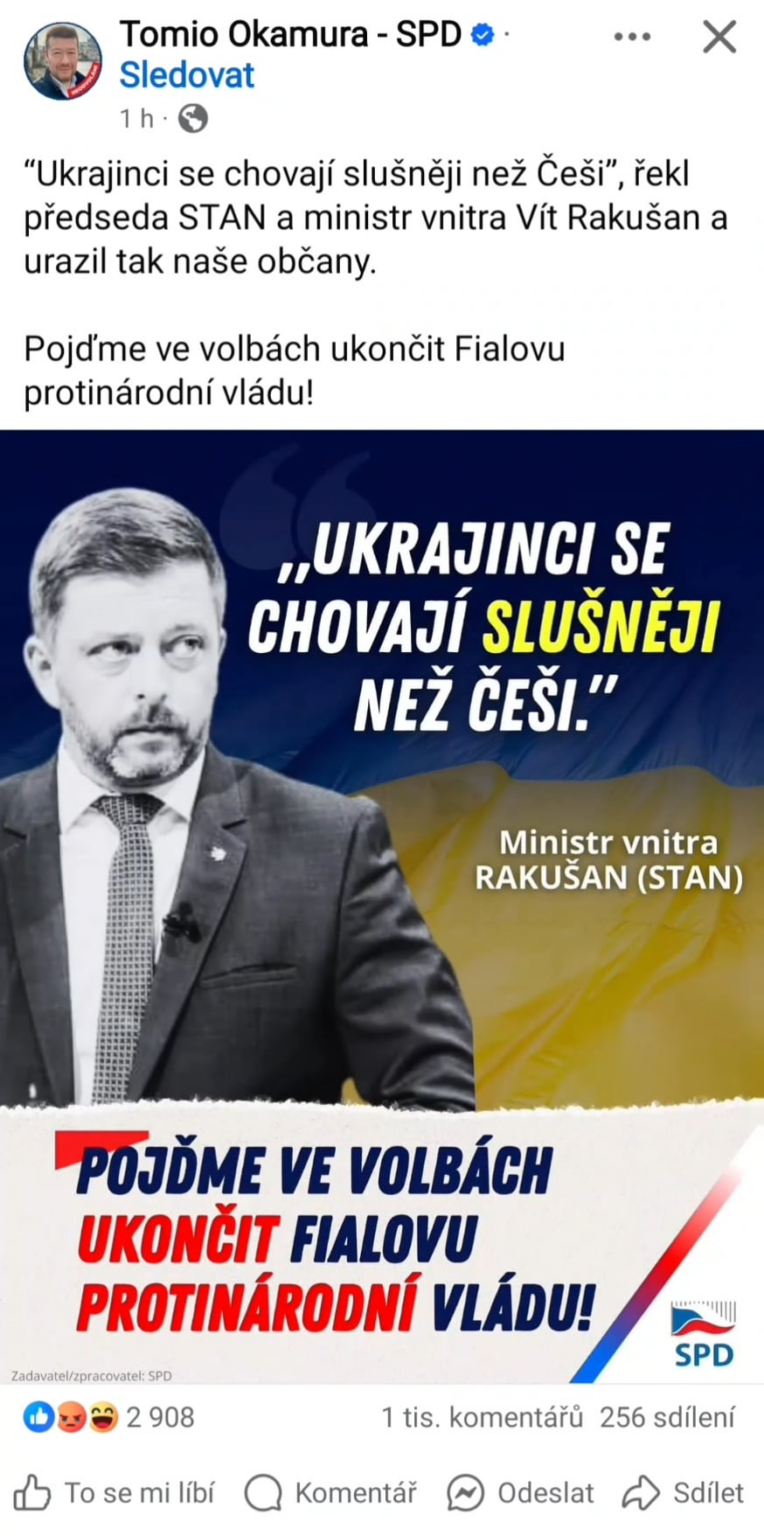 Nein, Vít Österreich ist nicht recht, nicht eee 👀 ... oder anständige Tschechen, ausgedrückt 🇨🇿 🇨🇿 🇨🇿 🇨🇿