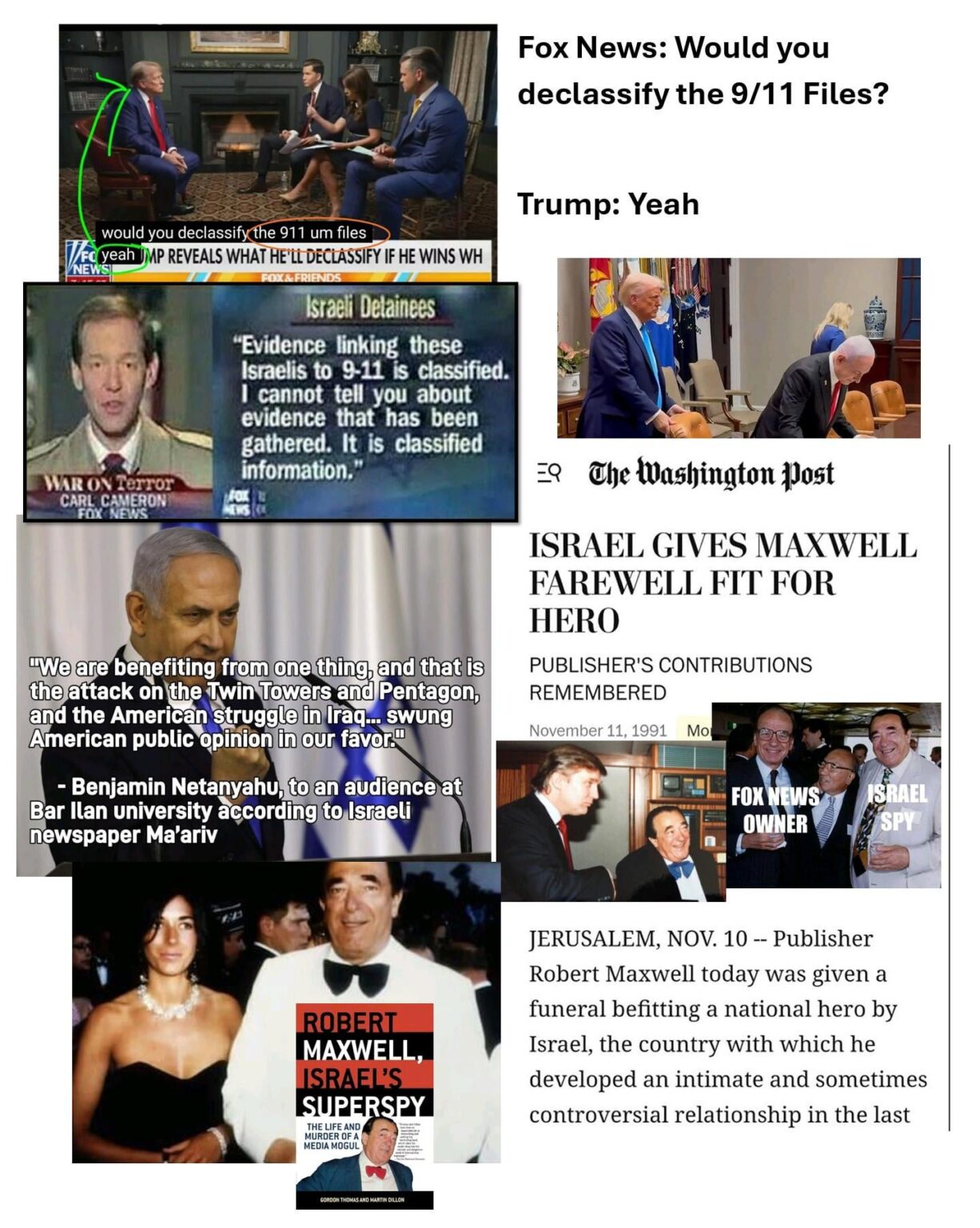 Zehnt Präsident Trump die Veröffentlichung der 9/11 -Dateien und Epstein -Dateien, weil Israel beide die USA übernommen hat? Zehnt Präsident Trump die Veröffentlichung der 9/11 -Dateien und Epstein -Dateien, weil Israel beide die USA übernommen hat?