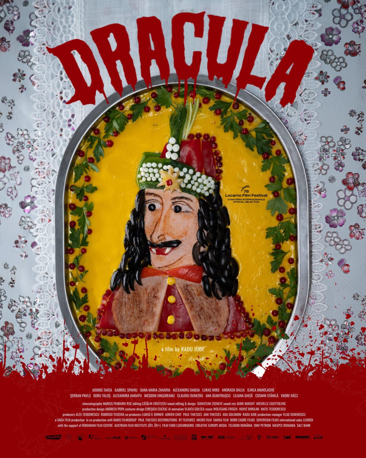 Das erste Poster für Radu Jude's "Dracula" -Film in modernen Siebenbürgen, Vampirjagd und Arbeitstreiks kollidieren mit Science-Fiction und Zombies, da mehrere Geschichten Folklore, klassische Horror und zeitgenössische Elemente in einer neuen Herangehensweise an Legend kombinieren.