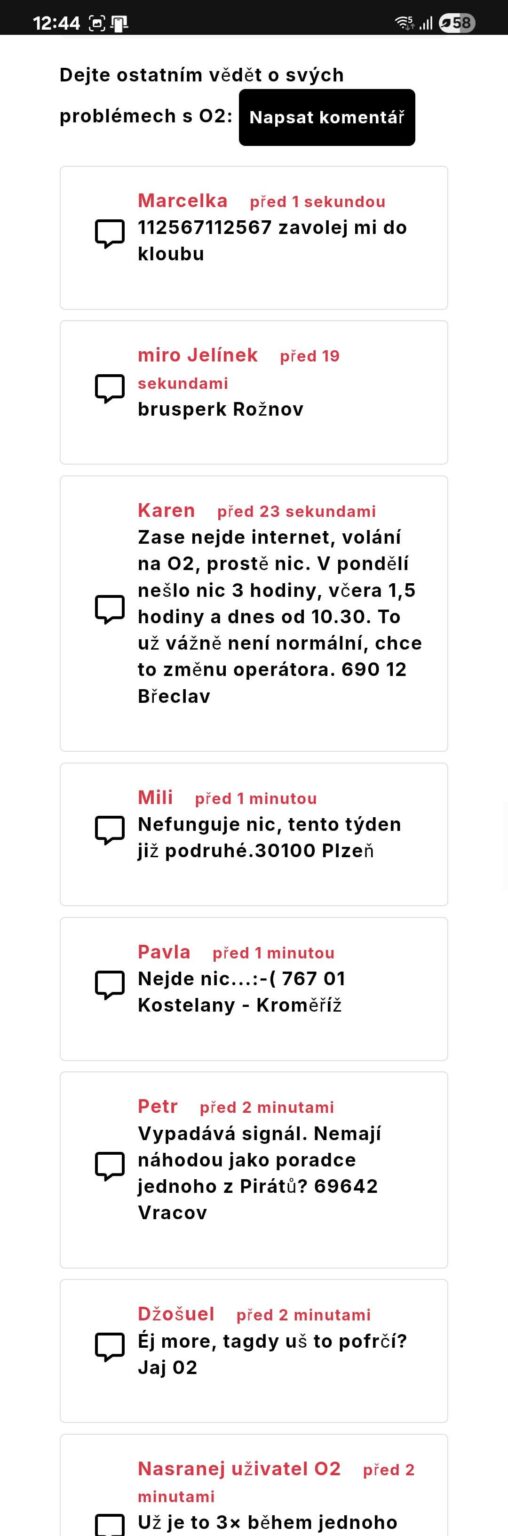 Re -outage O2