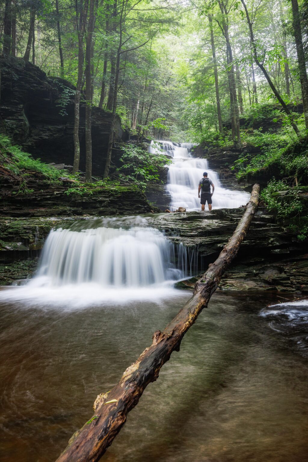 Einen alten Favoriten erneut besucht. Nichts vergleichbar mit diesen Pennsylvania -Bergbädern. Toller Fluss und grüne Bäume. Wird nicht viel besser. Nordost -Pennsylvania.