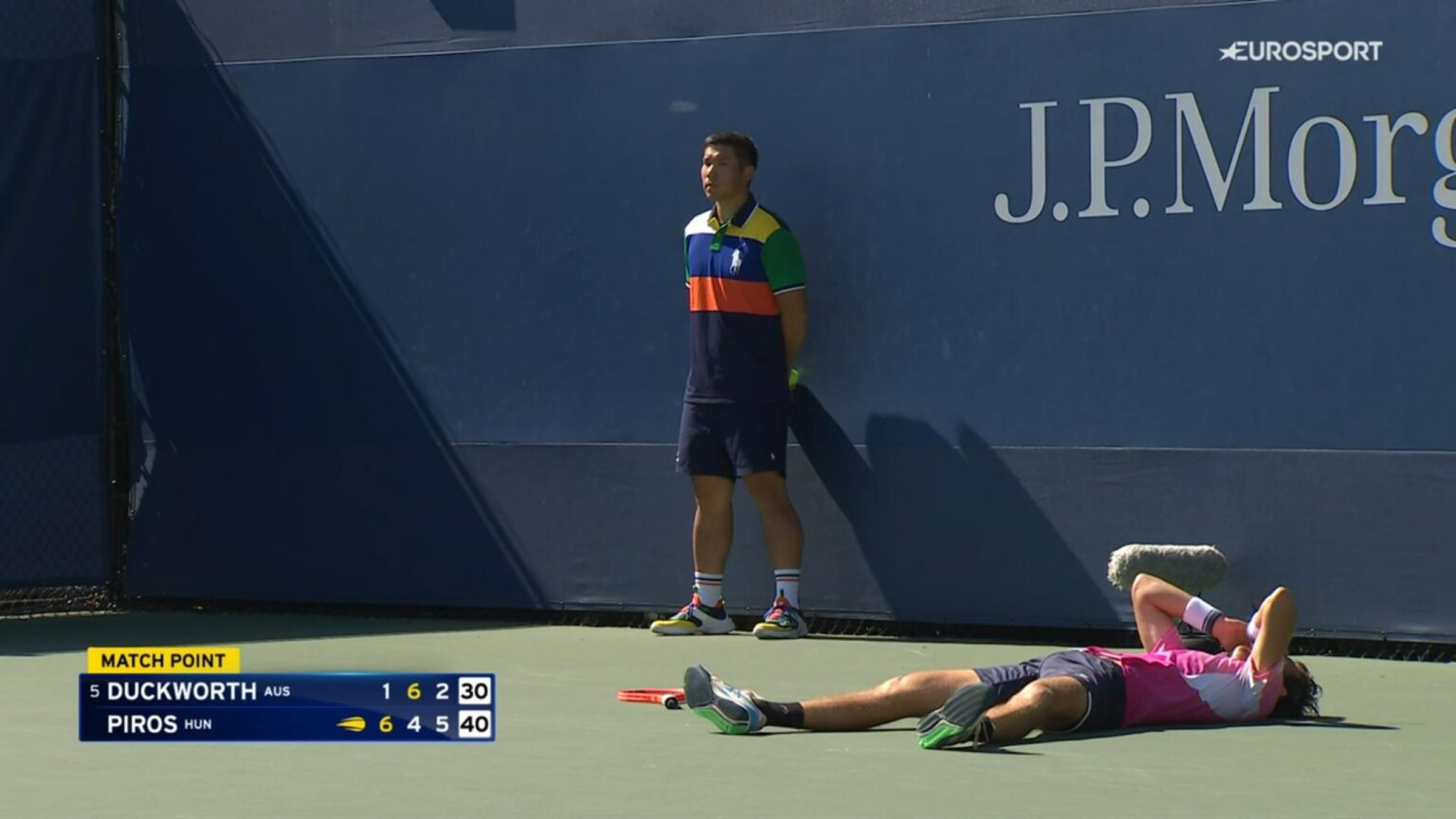 Zsombor Red Main Tisch auf den US Open, zum ersten Mal in seiner Karriere