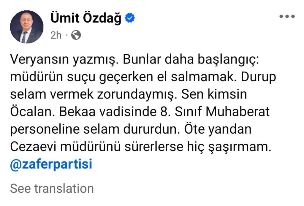 Umit Ozdag: (Über die Schelten des Apons) "Dies ist der Anfang"