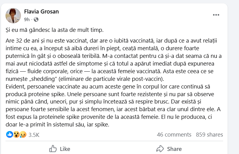 Er war Spike -Proteinen ausgesetzt, kombiniert mit der Tatsache, dass die Frau wahrscheinlich einen Chip hatte.