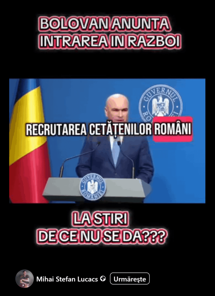 Die Fehlinformation setzt sich mit dem Eintritt des Landes in den Krieg fort, selbst Facebook empfiehlt, diese Materialien zu "umrollen", obwohl ich nichts über die souveränen Demes folge.