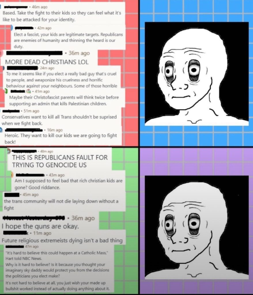 Reddit zensiert Informationen über Trans -Shooter, ermöglicht jedoch buchstäbliche Forderungen, Menschen zu töten. In Ordnung dann