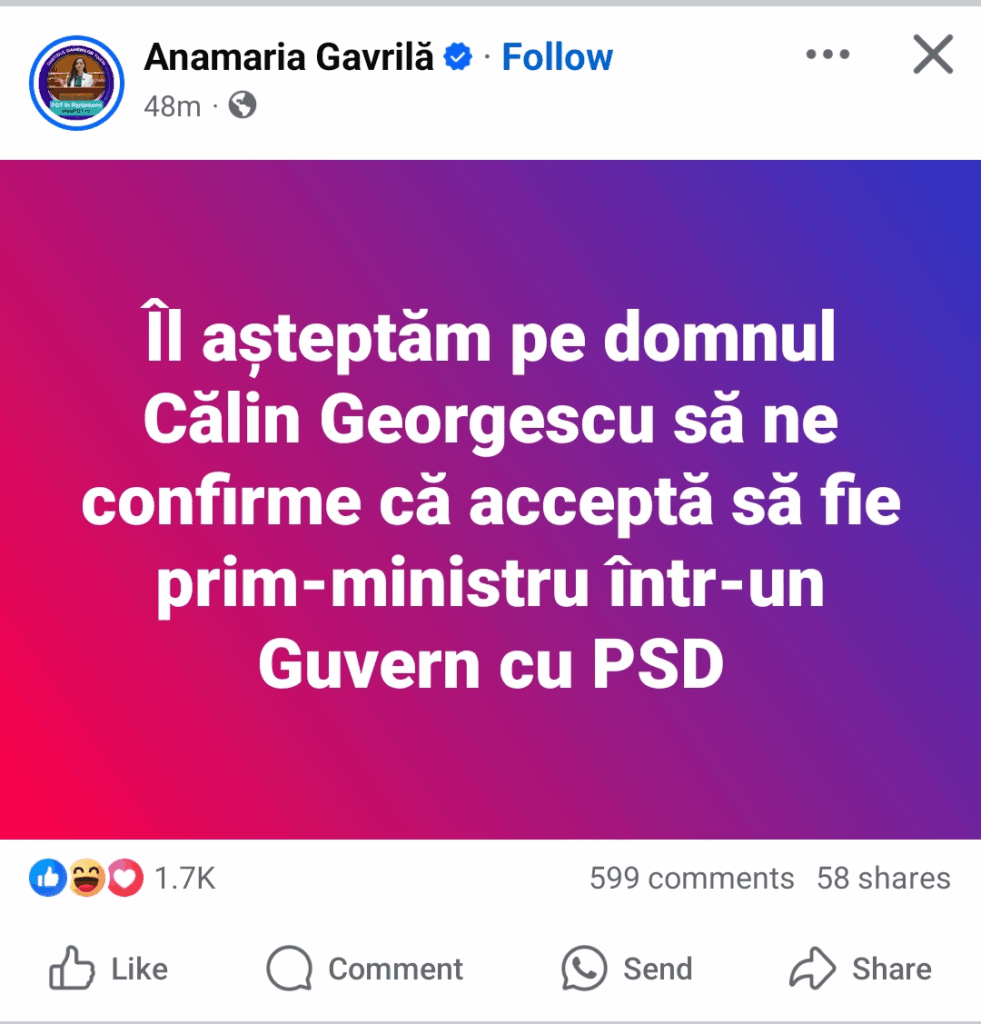 Georgescu und ich können nicht einmal wissen, wovon Simion spricht ...