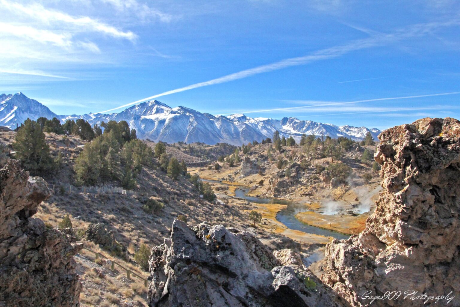 Hot Creek Geological Stätte (Hot Spring Side)