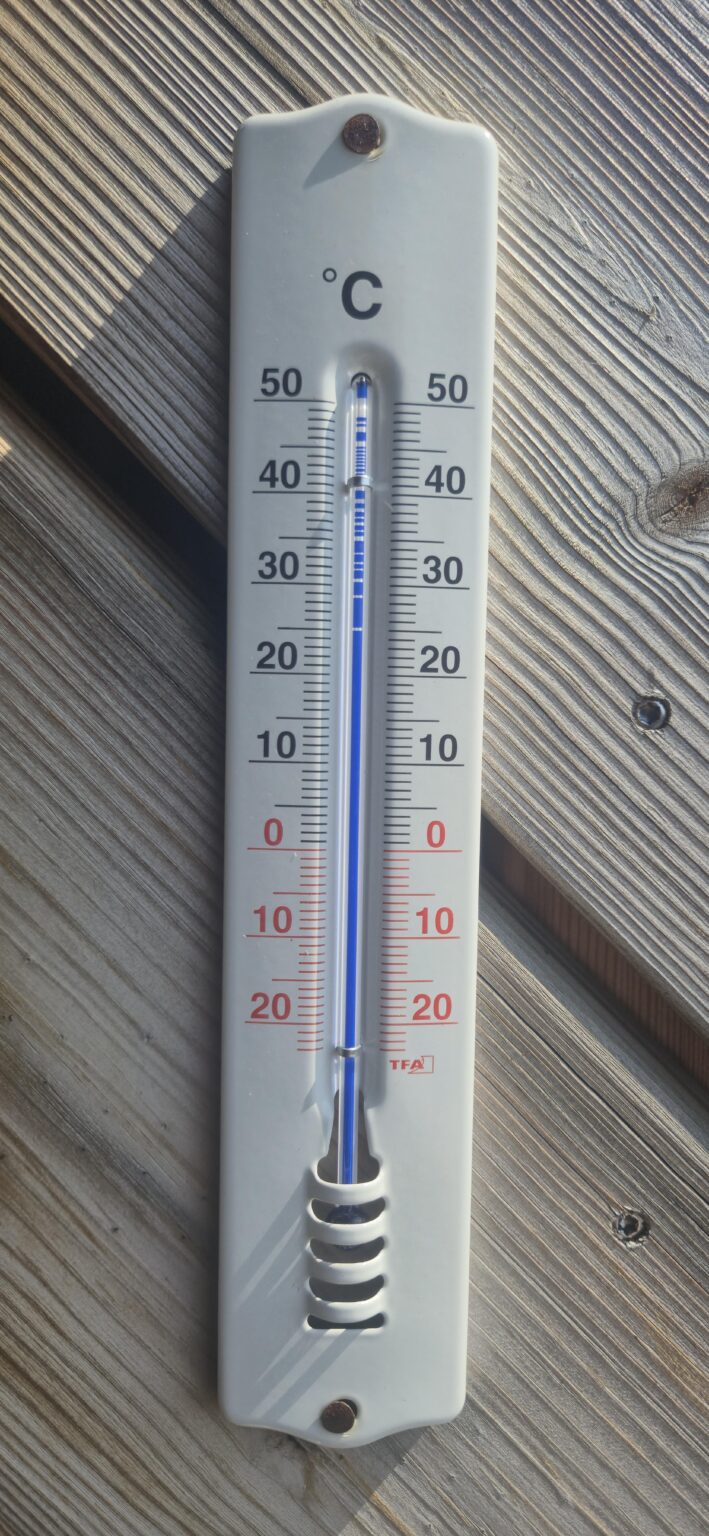 Heute hat er das Thermometer daraus gebrochen