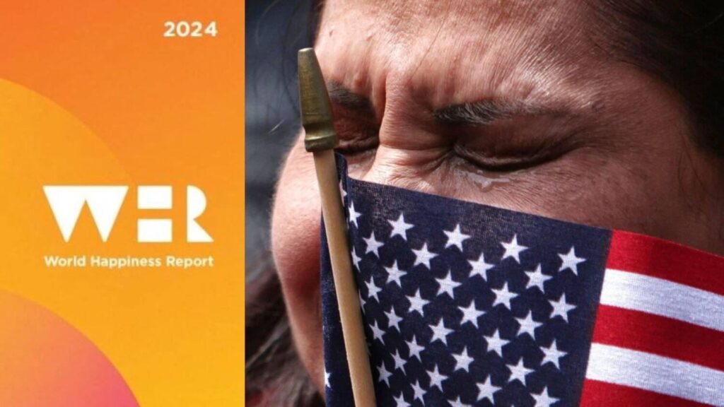 Amerikaner unter 30 Jahren sind so elegant, dass die USA einfach auf ein historisches niedriges Rang im jährlichen Welt Glück gefallen sind