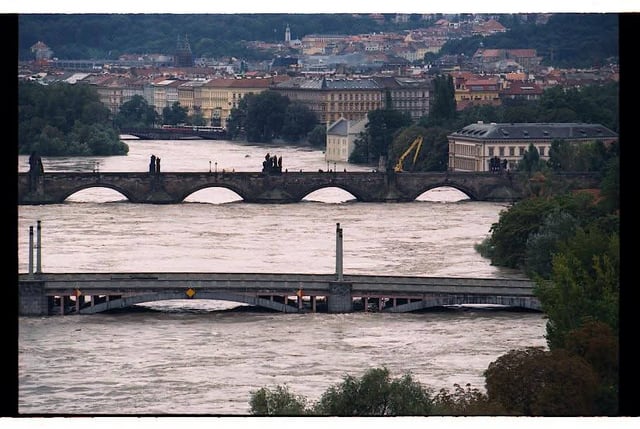 Prag vor 23 Jahren bei einer Millenniumsflut
