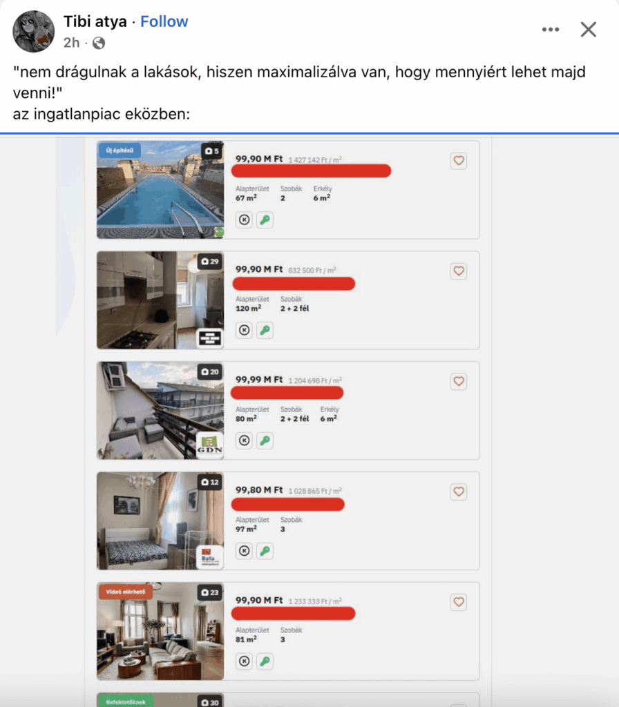 Pater Tibi: "Die Wohnungen sind nicht teuer, da es maximiert wird, wie viel es möglich sein wird, zu kaufen!" Der Immobilienmarkt inzwischen: