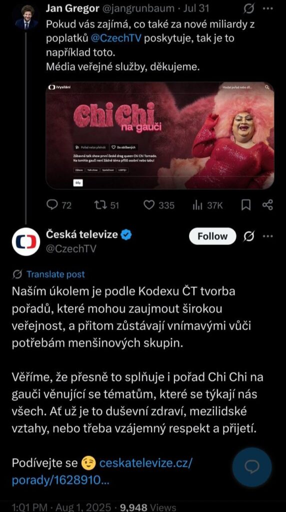CT hat ein neues Programm mit einem Transvestiten