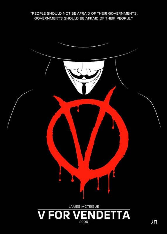 V für Vendetta sieht schrecklich vertraut aus. Überwachungsstaat eingehalten.