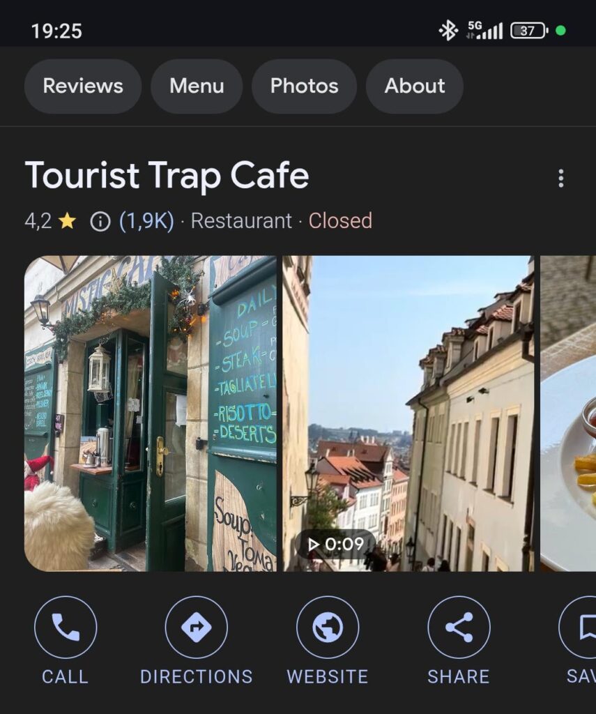 Erstes Ergebnis, wenn Sie Vygooglí „Mystic Café“ Erstes Ergebnis, wenn Sie Vygooglí "Mystic Café"