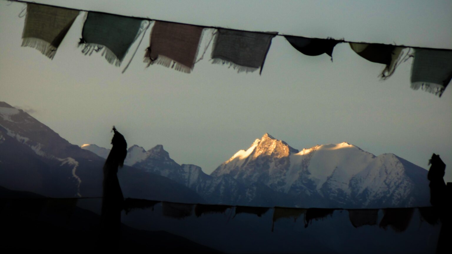 Sonnenuntergang aus 4200 Metern (Spiti Valley, Indien)
