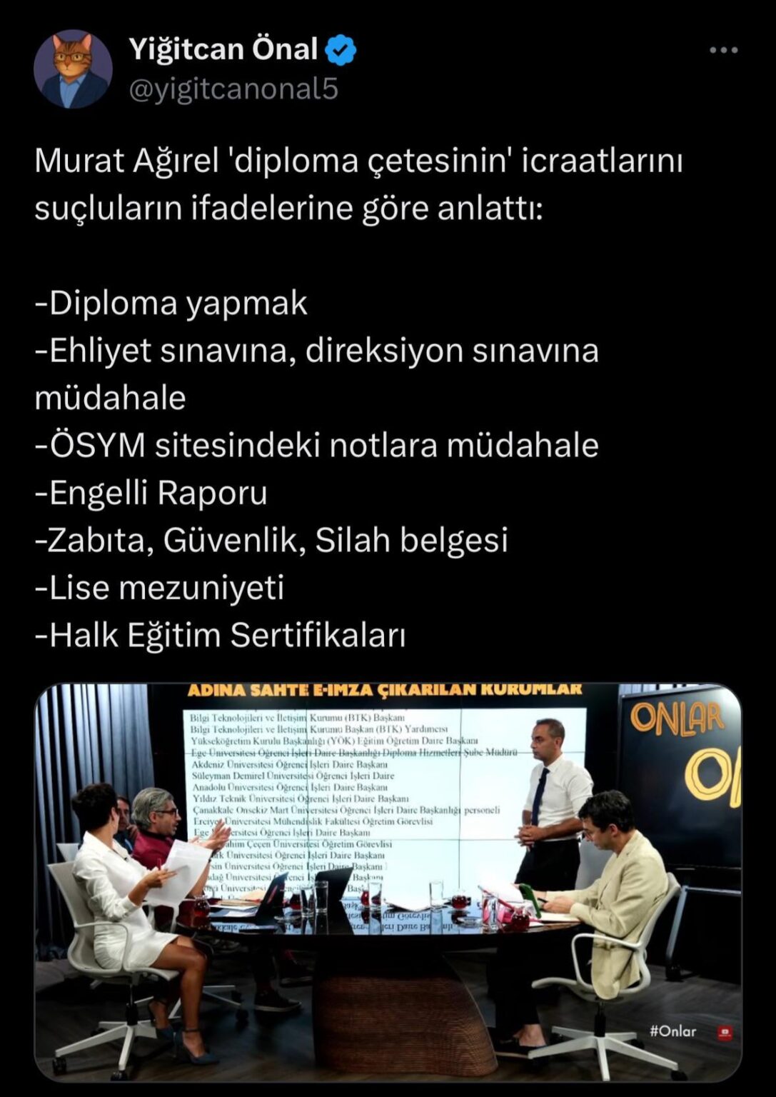 Die anderen Verbrechen der Diplombande kündigten sie das Team an