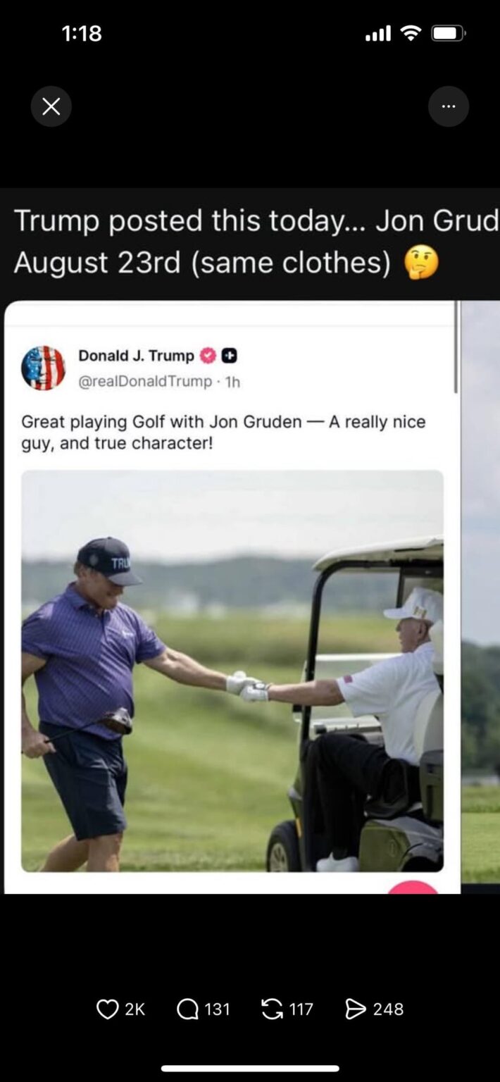 Trumpft Golfausflug