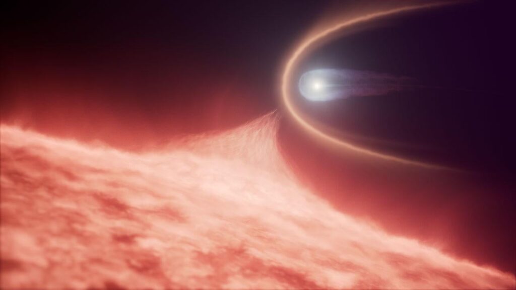 Die Hubble der NASA entdeckt seltene weiße Zwergfusionsrest