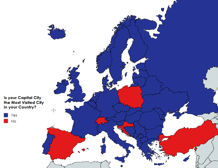 Ist Ihre Hauptstadt die meistbesuchte Stadt in Ihrem Land? [OC]