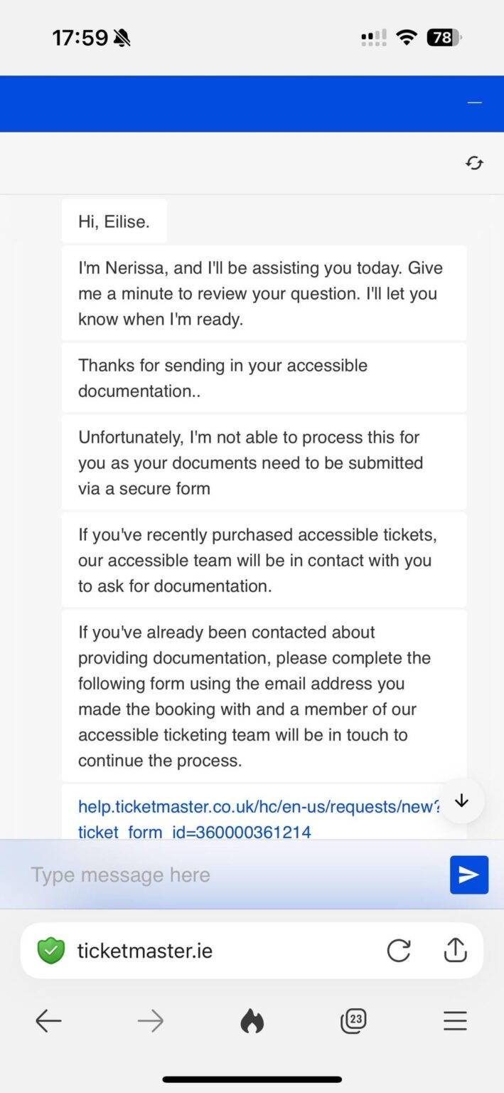Wann hat Ticketmaster so schlecht bekommen? Wann hat Ticketmaster so schlecht bekommen?