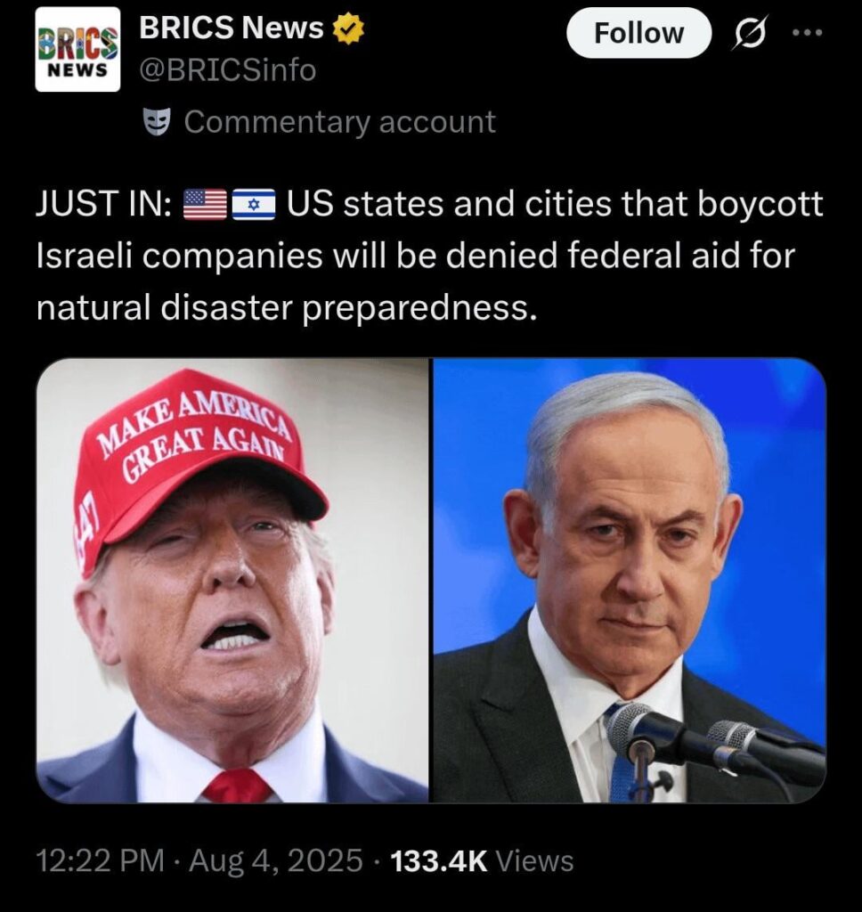 Mehr Israel First Slop, gewinnen wir schon? Ich würde gerne sehen, wie die Erpressung Mossad an ihm hat.