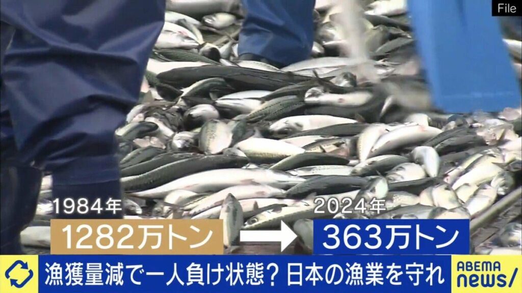 Wird es in 25 Jahren in Japan keinen Fisch mehr geben? Experten warnen vor der kritischen Situation der inländischen Fischereibranche: „Ressourcenmanagement wird nicht gemacht“ „Die Fischerei wird sich erholen, wenn wir Subventionen geben, um es in einem Schlaf zu halten“ – Fischfänge sind in 40 Jahren auf ein Drittel gesunken Wird es in 25 Jahren in Japan keinen Fisch mehr geben? Experten warnen vor der kritischen Situation der inländischen Fischereibranche: "Ressourcenmanagement wird nicht gemacht" "Die Fischerei wird sich erholen, wenn wir Subventionen geben, um es in einem Schlaf zu halten" - Fischfänge sind in 40 Jahren auf ein Drittel gesunken