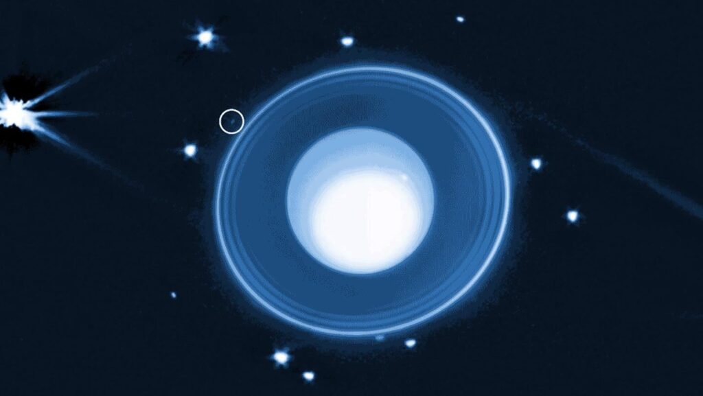 Das Webb -Teleskop der NASA entdeckte einen Neumond, der Uranus umkreist