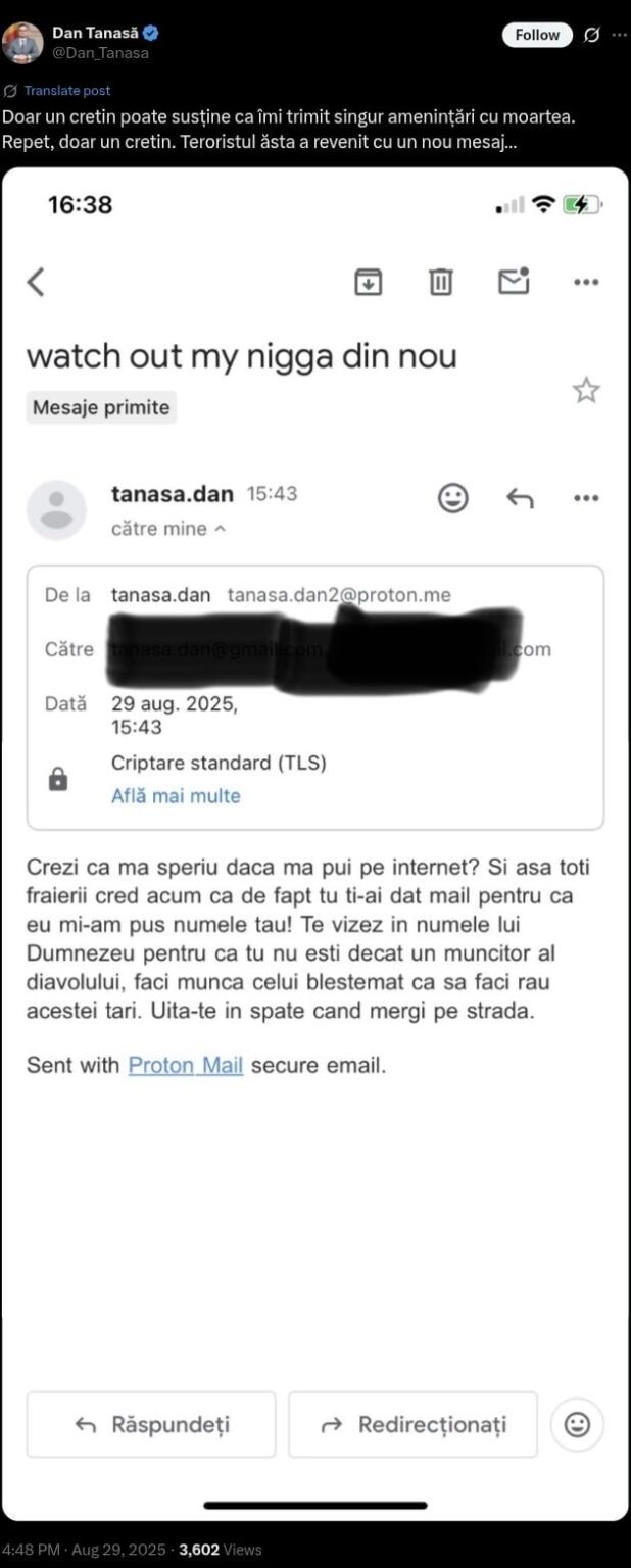 Dan Tănasa Schizo Episode geht weiter