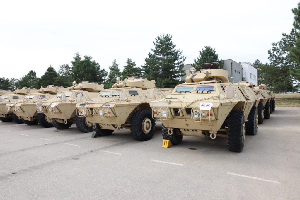 Das Kosovo hat 50 gepanzerte Fahrzeuge aus den USA erhalten
