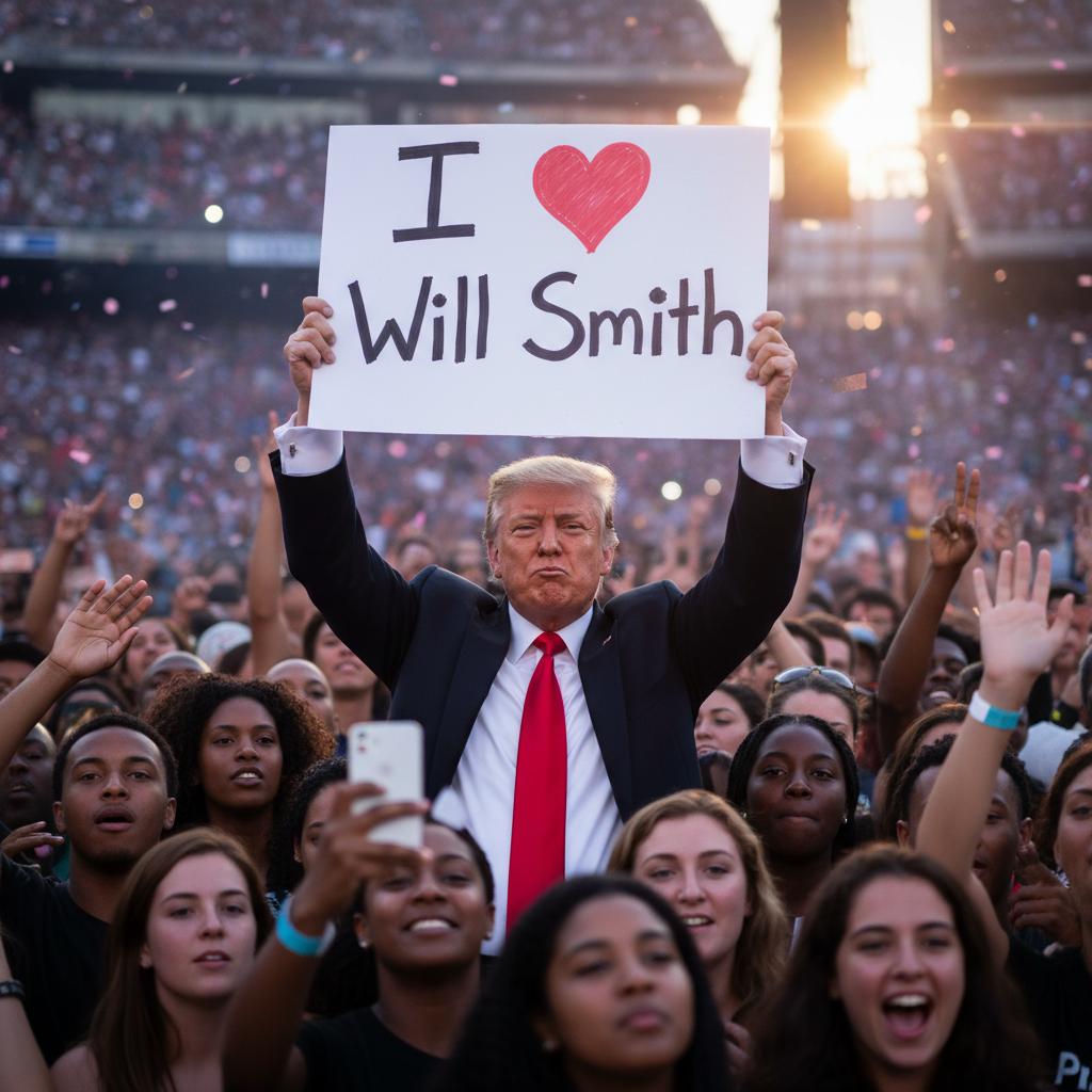 Breaking: Donald Trump wurde heute bei einem Konzert entdeckt