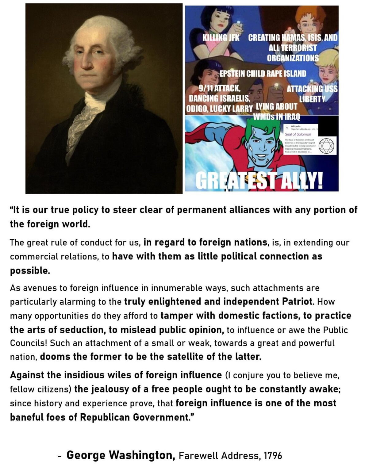George Washington hatte Recht