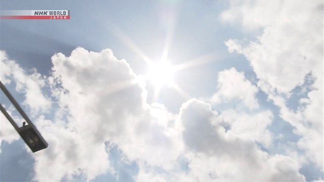 Japan wurde am Montag wieder durch extreme Hitze bedeckt