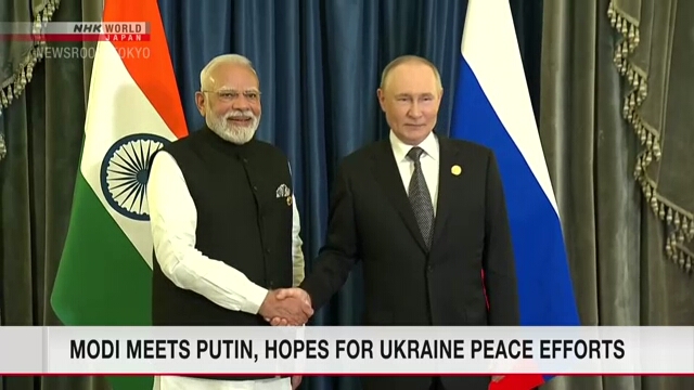 Modi trifft sich mit Putin, drückt die Hoffnungen auf Friedensbemühungen der Ukraine aus