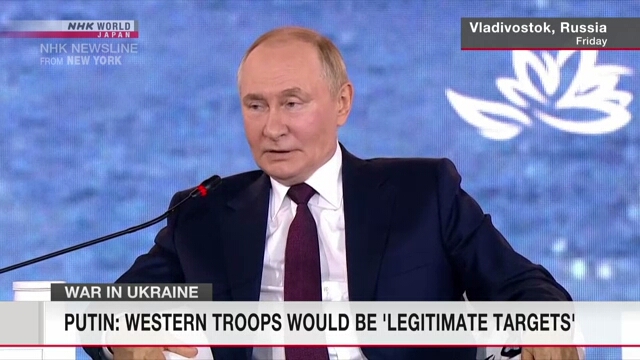 Putin: Westliche Truppen in der Ukraine wären 