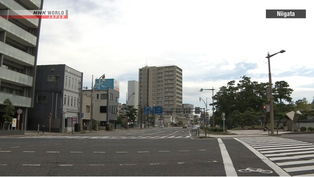Bands von starken Regenwolken könnten sich in Niigata, Ishikawa, Zentraljapan bilden, bilden
