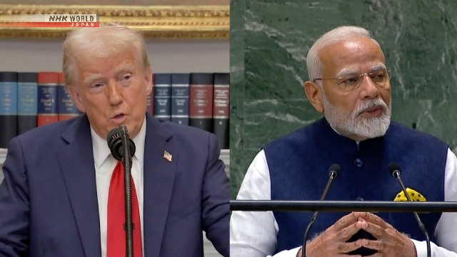 Trump, um den Handel mit dem indischen Premierminister Narendra Modi zu besprechen