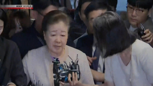 Anführer der Ex-Unification Church in S. Korea erscheint vor der Staatsanwaltschaft