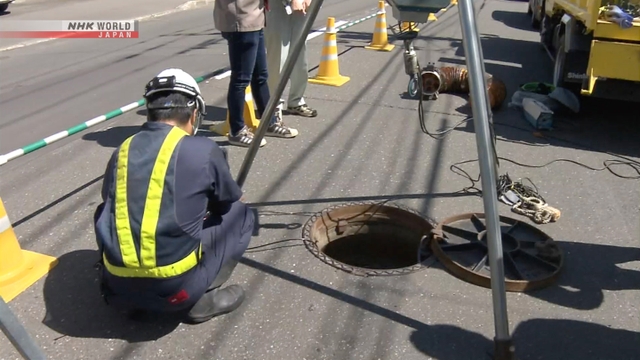 Sonden zeigen eine schnelle Aktion, die auf 72 km Abwasserrohren in Japan benötigt wird