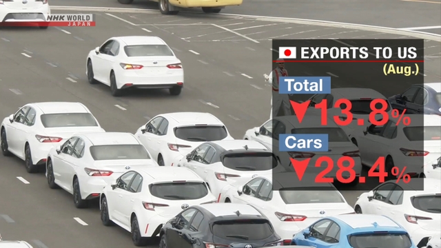Zölle fordern die Exporte Japans zu uns Tribut