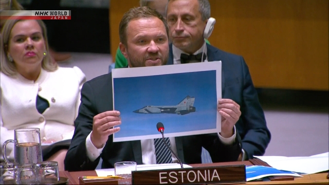 Der UN -Sicherheitsrat trifft sich über den angeblichen Verstoß gegen den Russland gegen den estnischen Luftraum