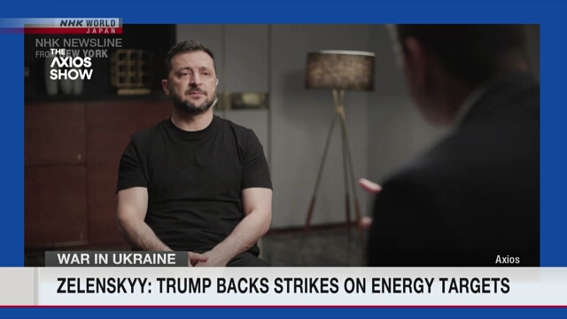 Zelenskyy: Trump unterstützt Streiks auf die russische Energieinfrastruktur