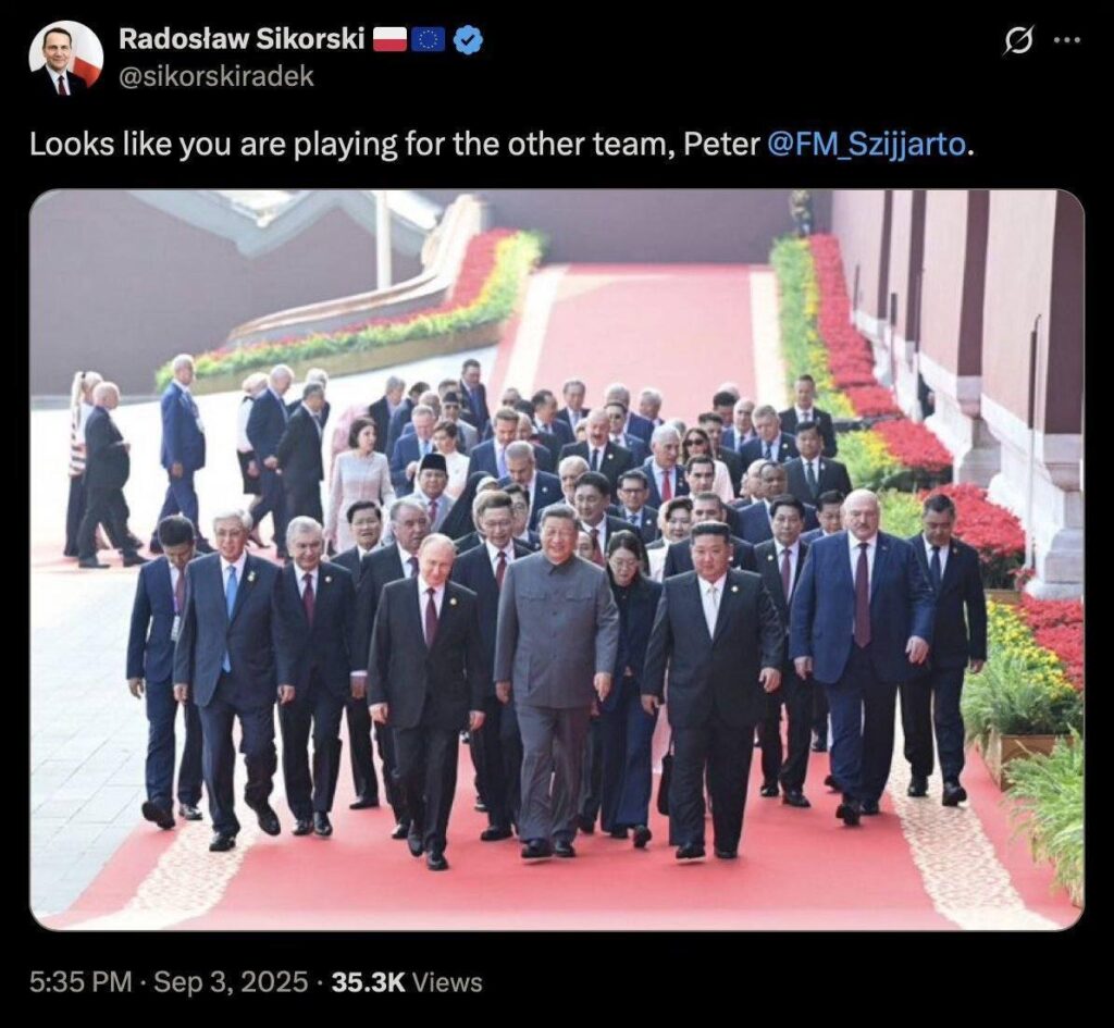 Wollten Sie dieses Bild als Systemänderung? Szijjártó und sein Team
