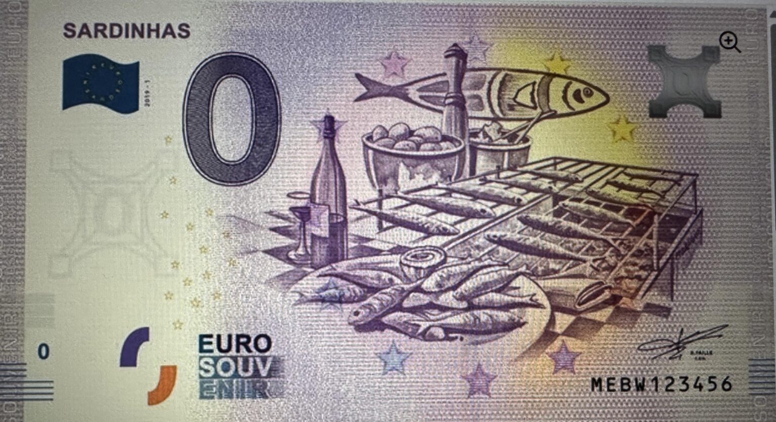 Portugal 0 Euro Souvenir Banknoten